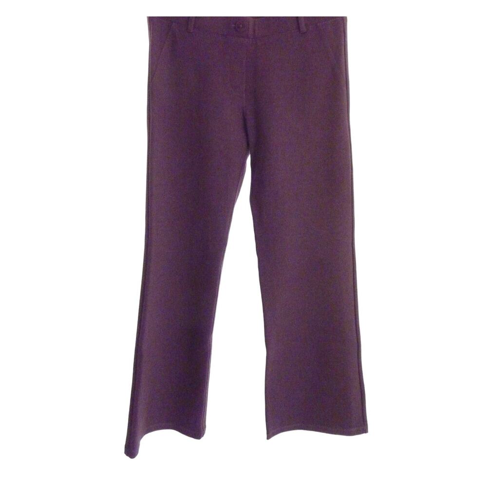 NWT Betabrand New Dress Yoga Pants Womens M Faux Pockets Straight Leg Purple